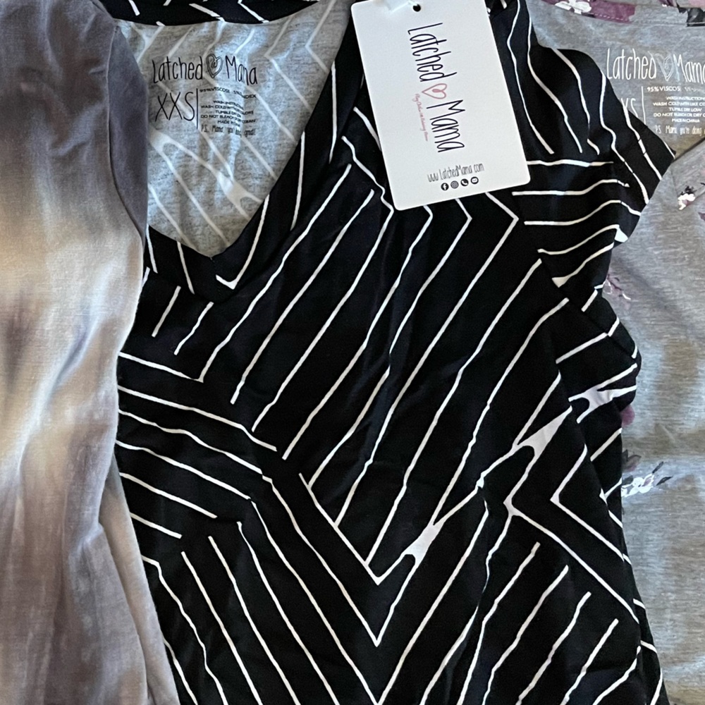 Latched Mama XXS Boyfriend Tees